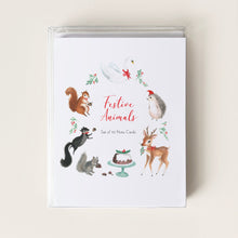 Load image into Gallery viewer, Festive Animals Card Set