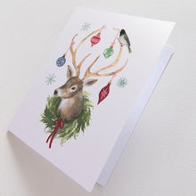 Load image into Gallery viewer, Deer with Decorations Card
