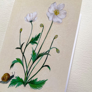 Japanese Anemones Card