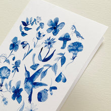 Load image into Gallery viewer, Blue Garden Card
