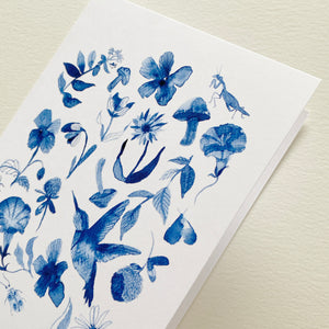 Blue Garden Card