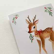 Load image into Gallery viewer, Festive Fawn Card
