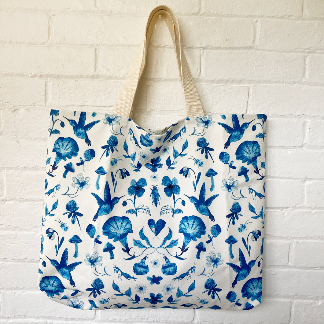 Blue Garden Tote