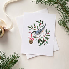 Load image into Gallery viewer, Nuthatch &amp; Holly Card
