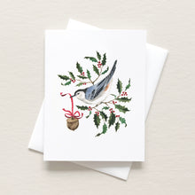 Load image into Gallery viewer, Nuthatch &amp; Holly Card
