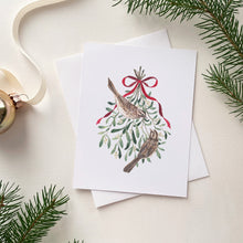 Load image into Gallery viewer, Sparrows &amp; Mistletoe Card
