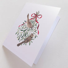 Load image into Gallery viewer, Sparrows &amp; Mistletoe Card
