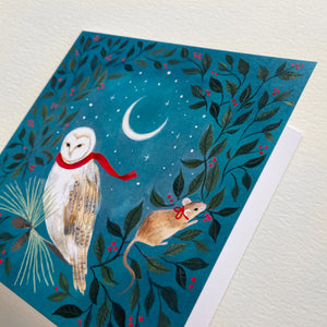 Owl and Mouse Card