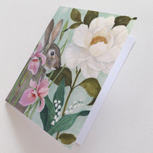 Load image into Gallery viewer, Rabbit and Rose Card
