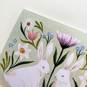 Spring Rabbits Card