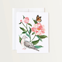 Load image into Gallery viewer, Mourning Dove and Monarch Card
