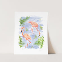 Load image into Gallery viewer, Flamingos Art Print
