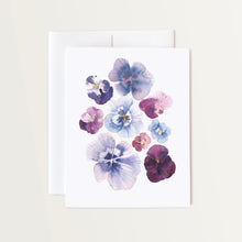 Load image into Gallery viewer, Purple Pansies Card
