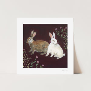 Rabbits Art Print
