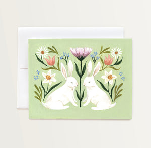 Spring Rabbits Card