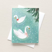 Load image into Gallery viewer, Swimming Swans Card
